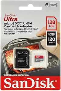 SanDisk 770-6747-743 Ultra 128GB MicroSD for Fire Tablets — main product image