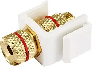 Monoprice 108436 Keystone Jack Banana Jack Red Ring — main product image