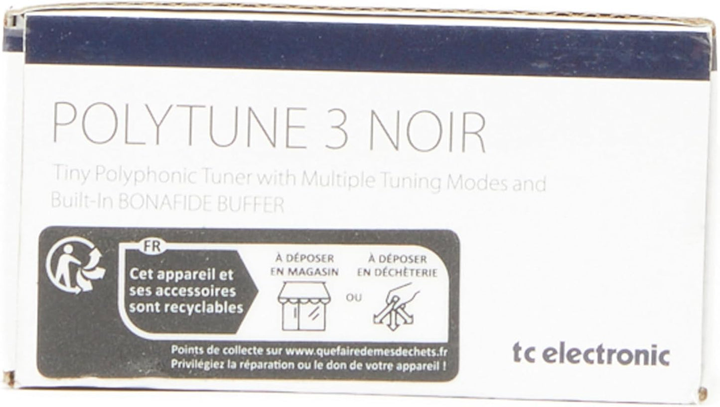 TC Electronic POLYTUNE 3 NOIR Polyphonic Guitar Tuner