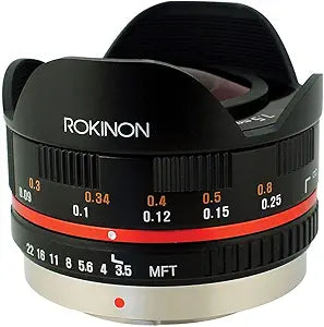 Rokinon FE75MFT-B 7.5mm Fisheye Micro Four Thirds Lens