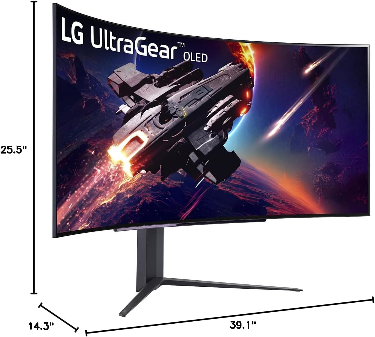LG 45GR95QE-B.AUS 45" Curved OLED 240Hz Gaming Monitor