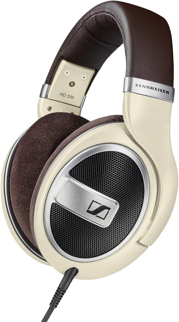 Sennheiser 506831 HD 599 Open Back Headphones, Ivory