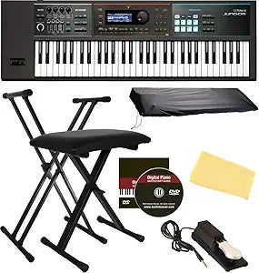 Roland JUNO DS61 Synthesizer Bundle Keyboard Stand Bench
