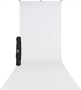 Westcott D179841 X-Drop Wrinkle-Resistant White Backdrop Kit — main product image