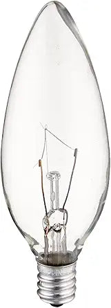 GE 73249 Crystal Clear 25W Blunt Tip Bulbs 2pk