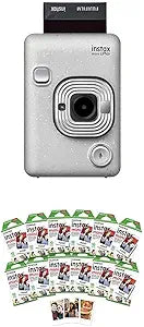 Fujifilm Instax Mini Liplay Instant Camera + 120-pack Film
