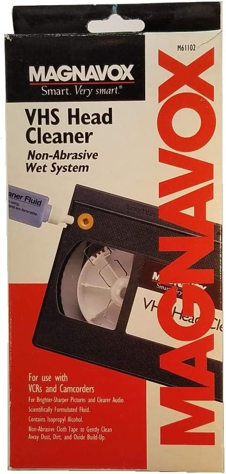 Magnavox M61102 VHS Wet Head Cleaning Tape — main product image