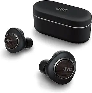JVC HAFW1000T Wood Carbon Driver True Wireless Headphones — main product image