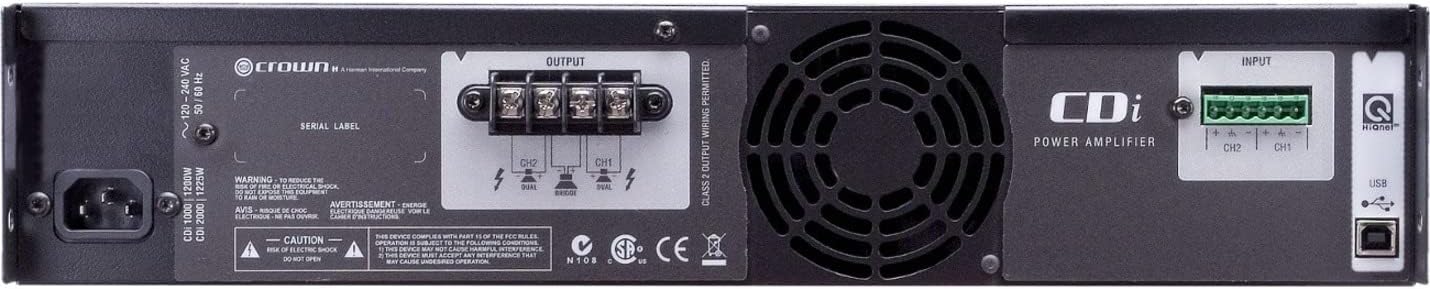 Crown CDi 2000 800W Two-Channel Power Amplifier