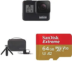 GoPro HERO7 Black Travel Kit + microSD Card