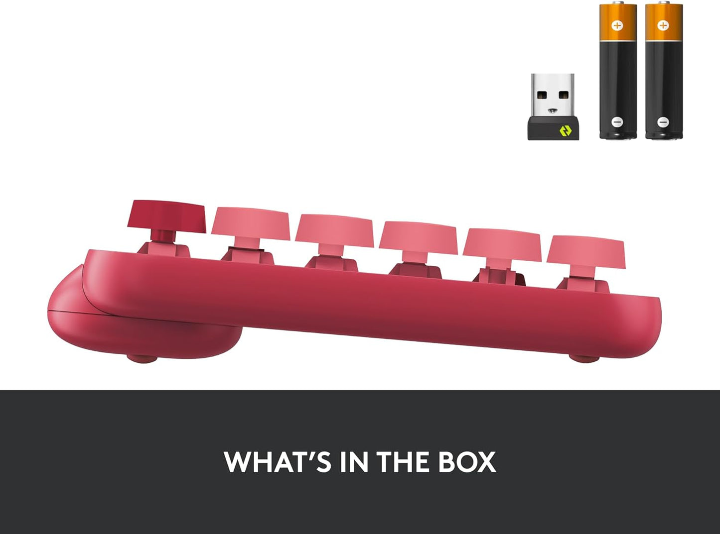 Logitech 920-010709 POP Keys Heartbreaker Rose Mechanical Keyboard