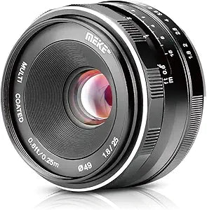 Meike MK-25mm-F/1.8-cr M43 Manual Lens (Renewed)