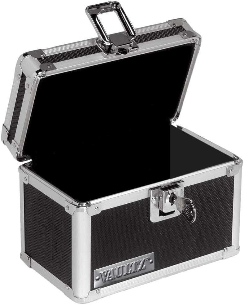 Vaultz VZ01169 Locking Index Card File - 3x5, Black