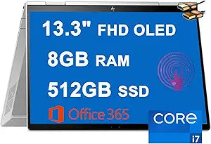 HP ENVY x360 13" 2-in-1 Touch Laptop i7 8GB 512GB SSD - Silver