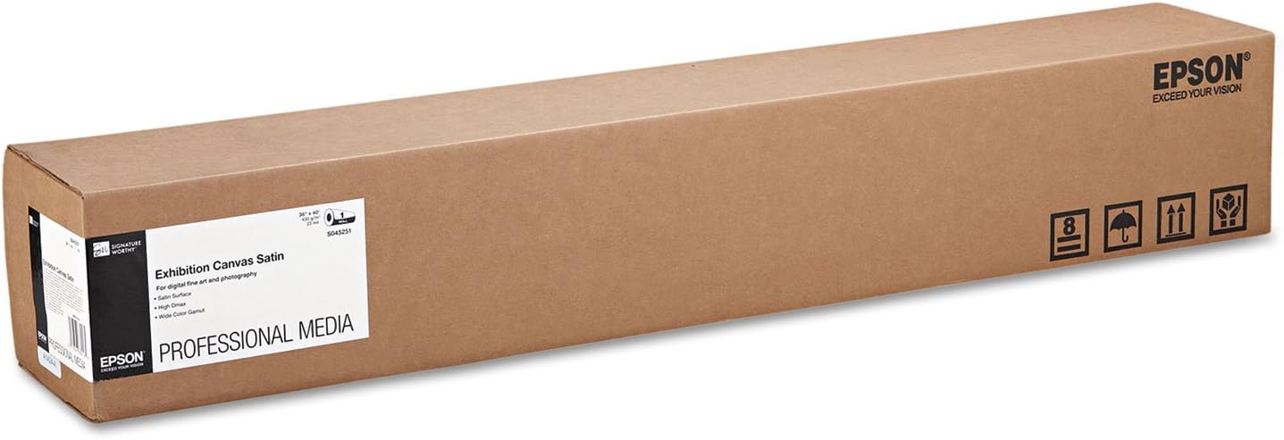 Epson S045257 Exhibition Canvas Matte 24" x 40 ft Roll