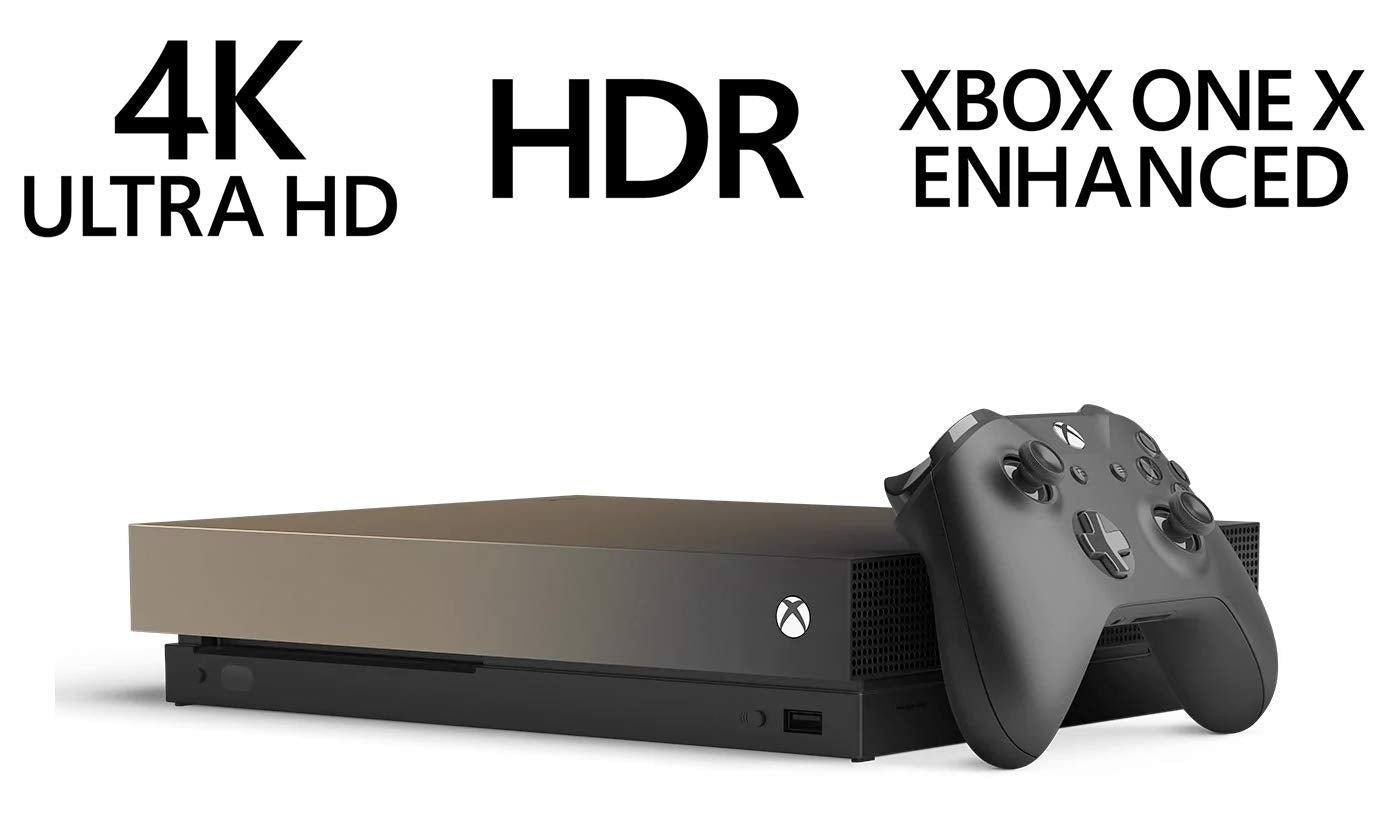 Microsoft Xbox One X Gold Rush Limited Edition 1TB (Renewed)