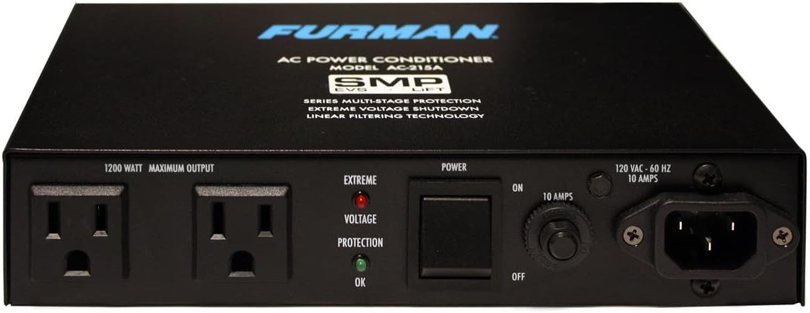 Furman AC-215A Compact Power Conditioner Surge Protector