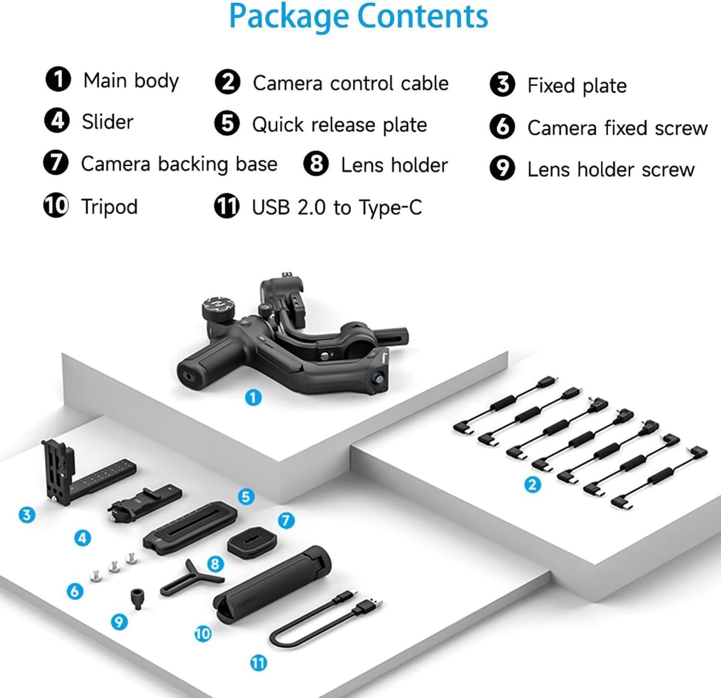 FeiyuTech PN-54T7-801Z SCORP 2 AI Camera Stabilizer