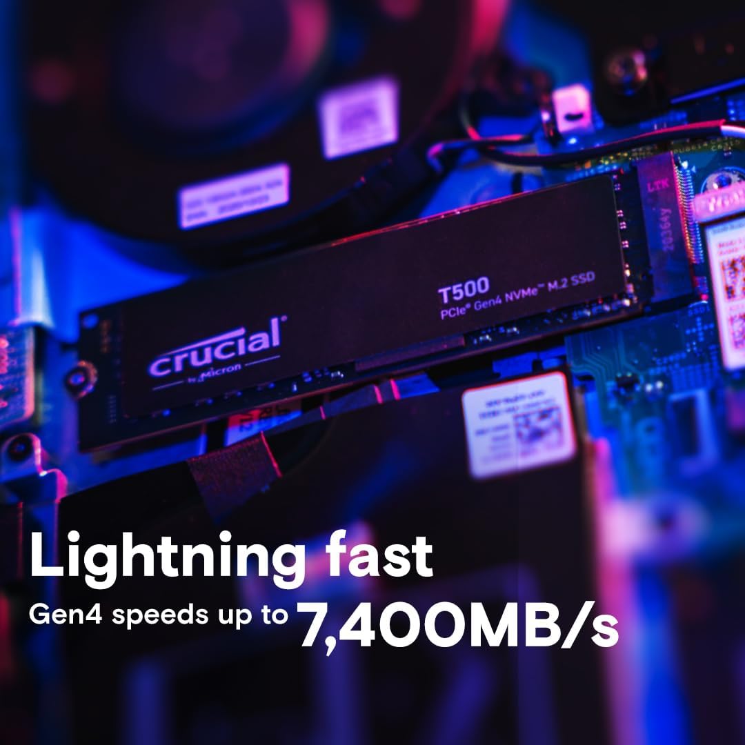 Crucial CT1000T500SSD8 1TB T500 Gen4 NVMe SSD