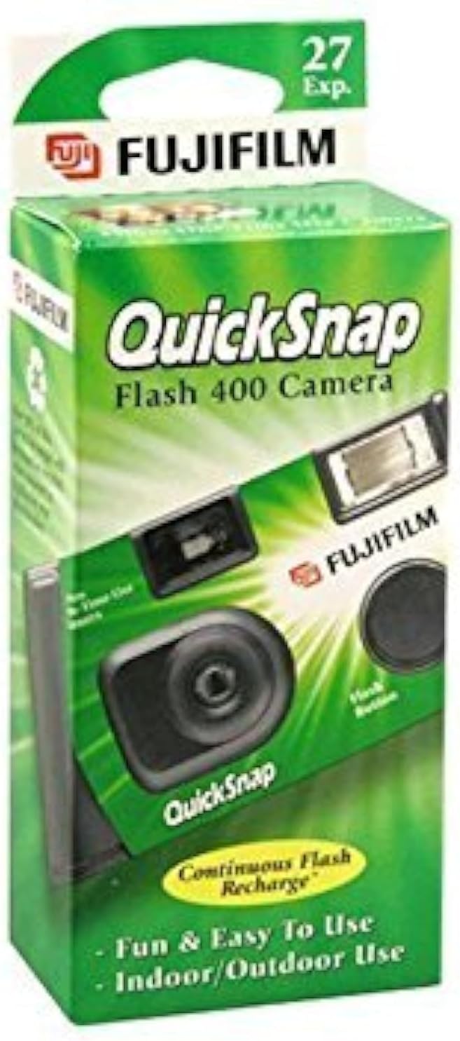 Fujifilm LYSB010VWH98M-ELECTRNCS QuickSnap Disposable Camera 4-Pack