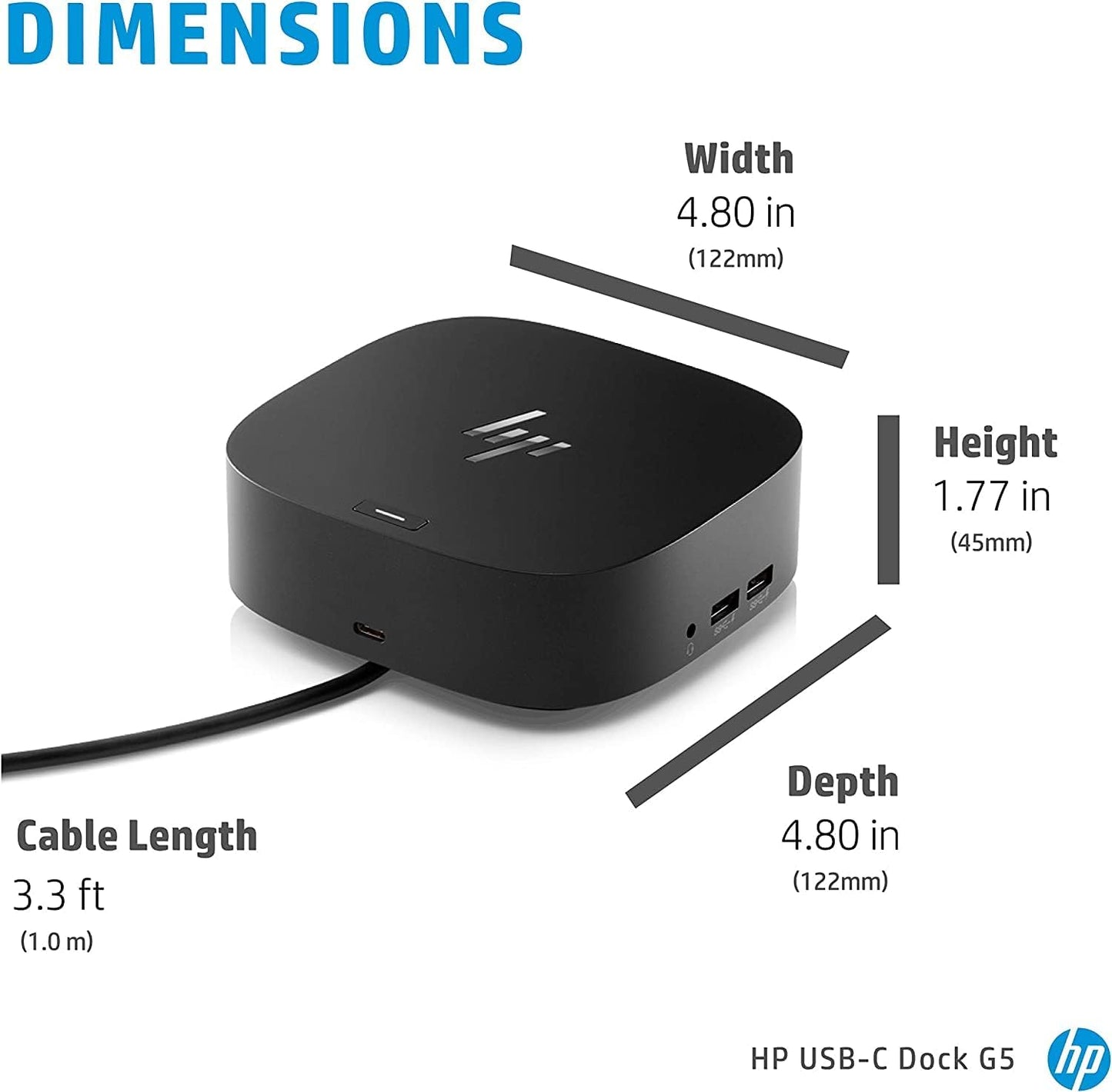 HP USB-C Essential Dock G5 with Dockztorm Hub