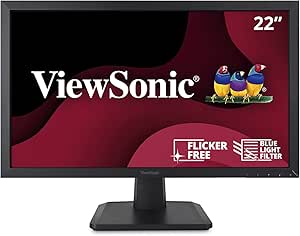 ViewSonic VA2252SM 22" FHD LED Monitor - DisplayPort, DVI, VGA