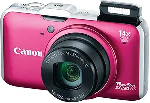 Canon 5045B001 PowerShot SX230 HS 12MP Digital Camera (Red)