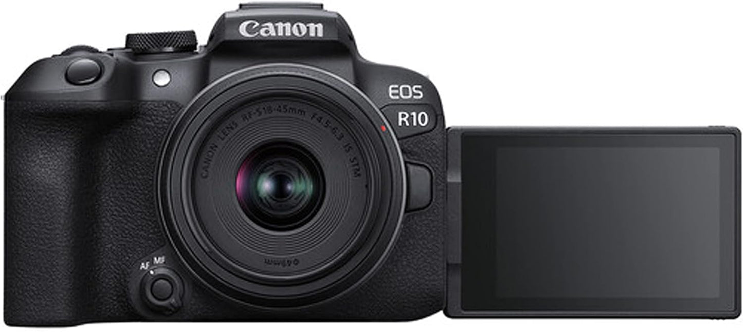 Canon EOS R10 Mirrorless Camera 18-45mm Lens Bundle Renewed