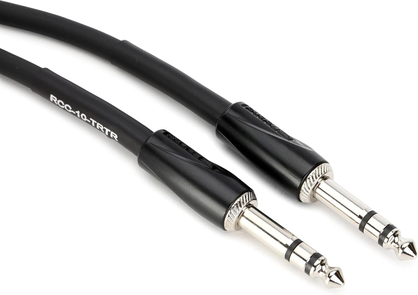 Roland RCC-10-TRTR Black Series 1/4" TRS Interconnect Cable, 10-Feet