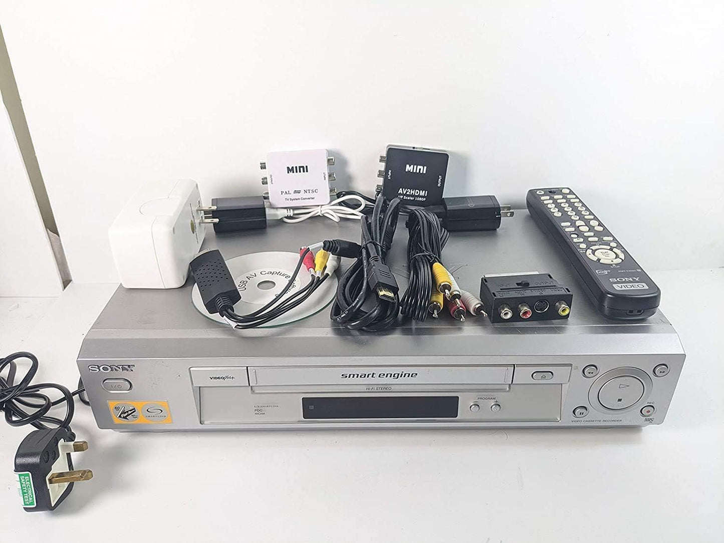 Sony PAL VCR Multisystem Worldwide VHS Conversion Bundle