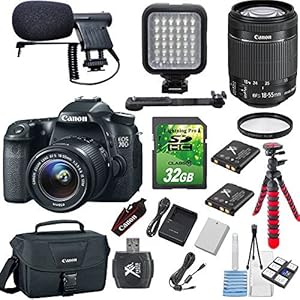 Canon 70D DSLR Camera with 18-55mm Lens & Accessory Bundle