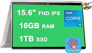 HP ENVY x360 15" 2-in-1 Laptop i5-1135G7 16GB RAM 1TB SSD