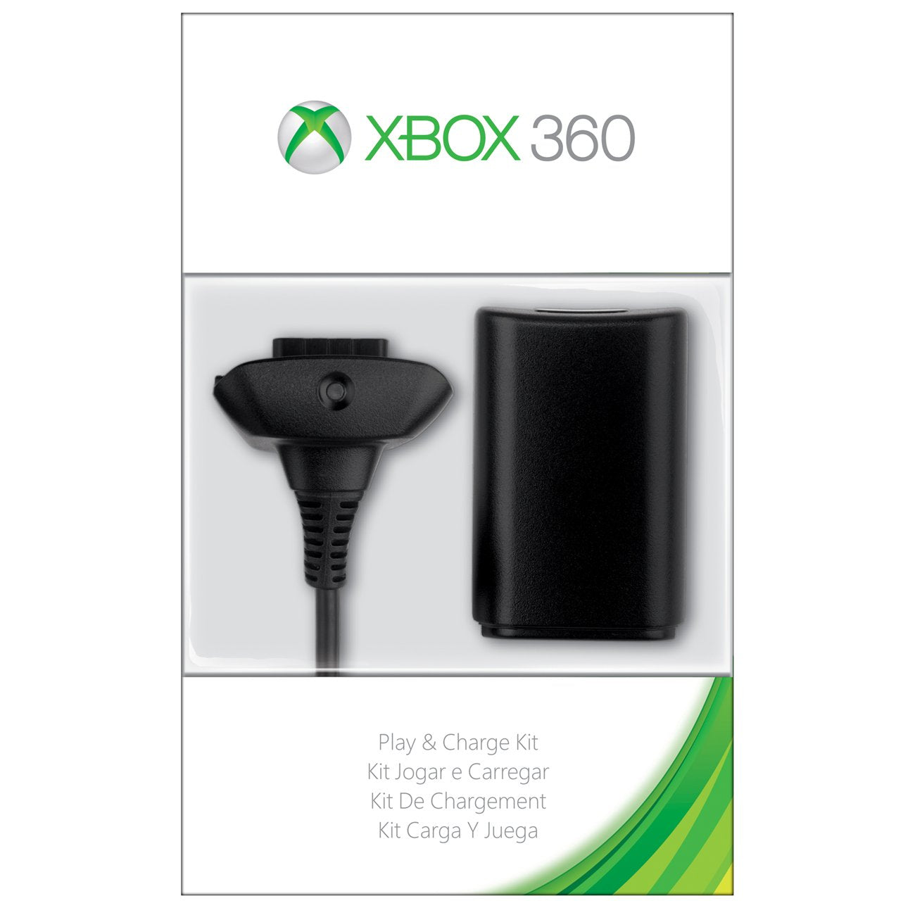 Microsoft NUF-00001 Xbox 360 Play and Charge Kit Black