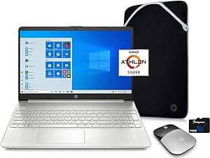 HP 15.6" HD Laptop AMD Athlon 4GB RAM 128GB SSD