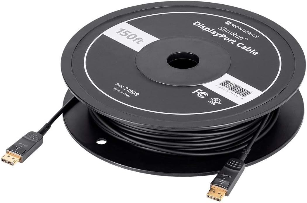 Monoprice 121805 SlimRun AV DisplayPort Cable 40ft