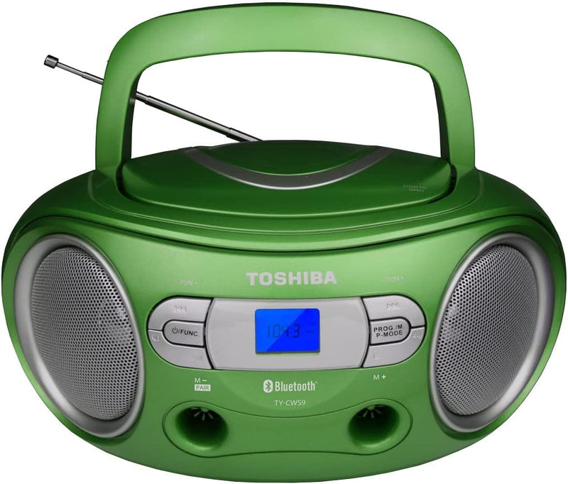 Toshiba TY-CWS9(G) - Portable CD Bluetooth Boombox - Green — main product image