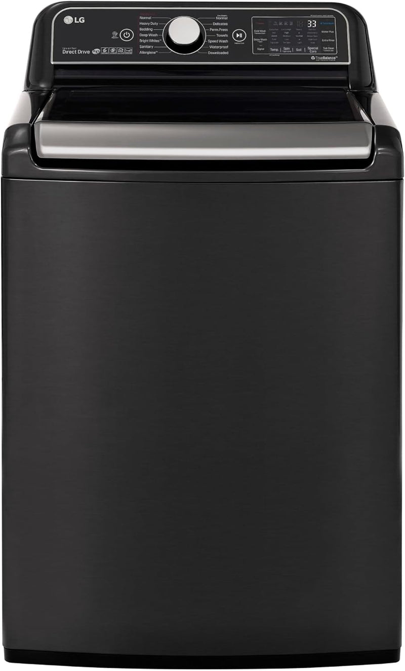 LG WT7900HBA 5.4 cu. ft. Top Load Washer Black Steel — main product image