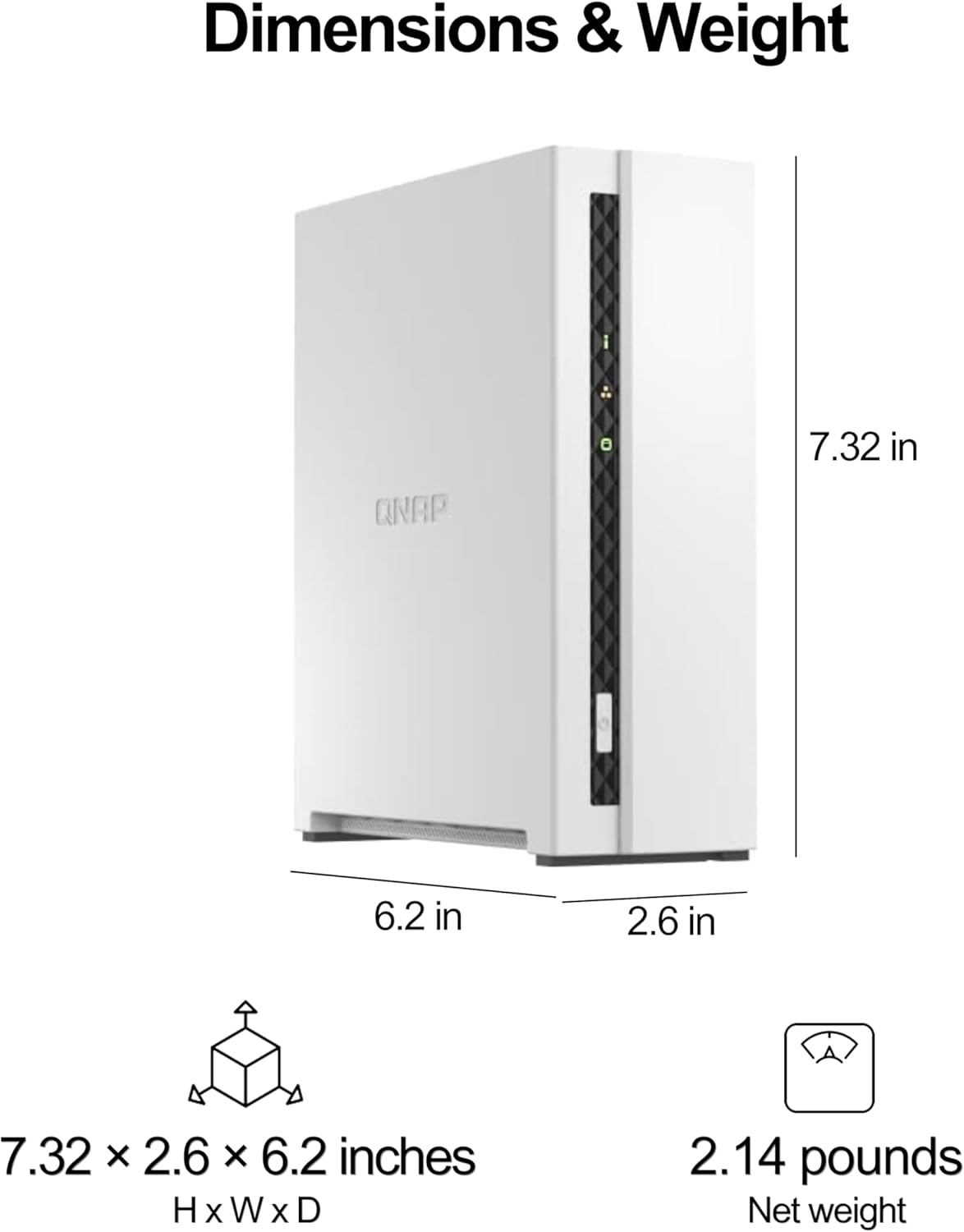 QNAP TS-133-US 1-Bay NAS ARM Quad-Core Diskless