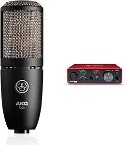 AKG P220 Condenser Mic & Focusrite Scarlett Solo Interface