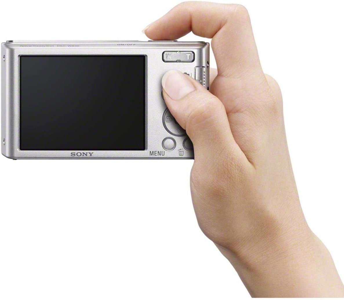 Sony DSCW830 20.1MP 8x Zoom Digital Camera Silver