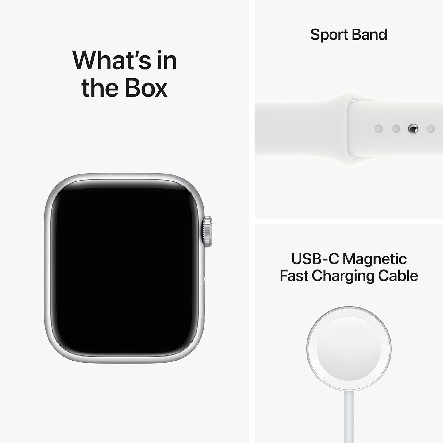 Apple Watch Series 8, GPS, 45mm, Silver (Renewed)