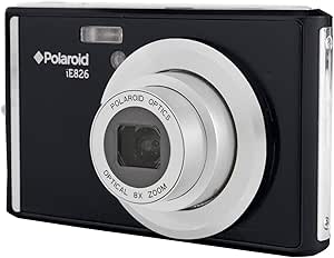 Polaroid iE826 Digital Point & Shoot Camera - Black