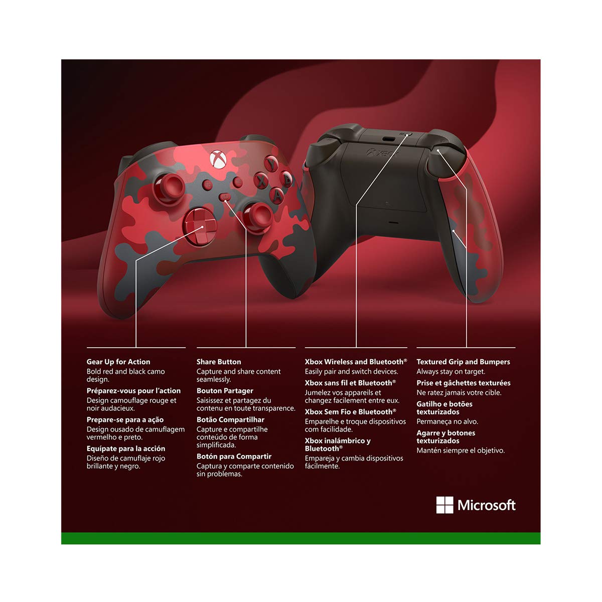 Microsoft QAU-00016 Xbox Wireless Controller Daystrike Camo