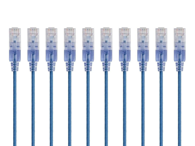 Monoprice 115154 SlimRun Cat6A Ethernet Cable 3ft 10-Pack — main product image