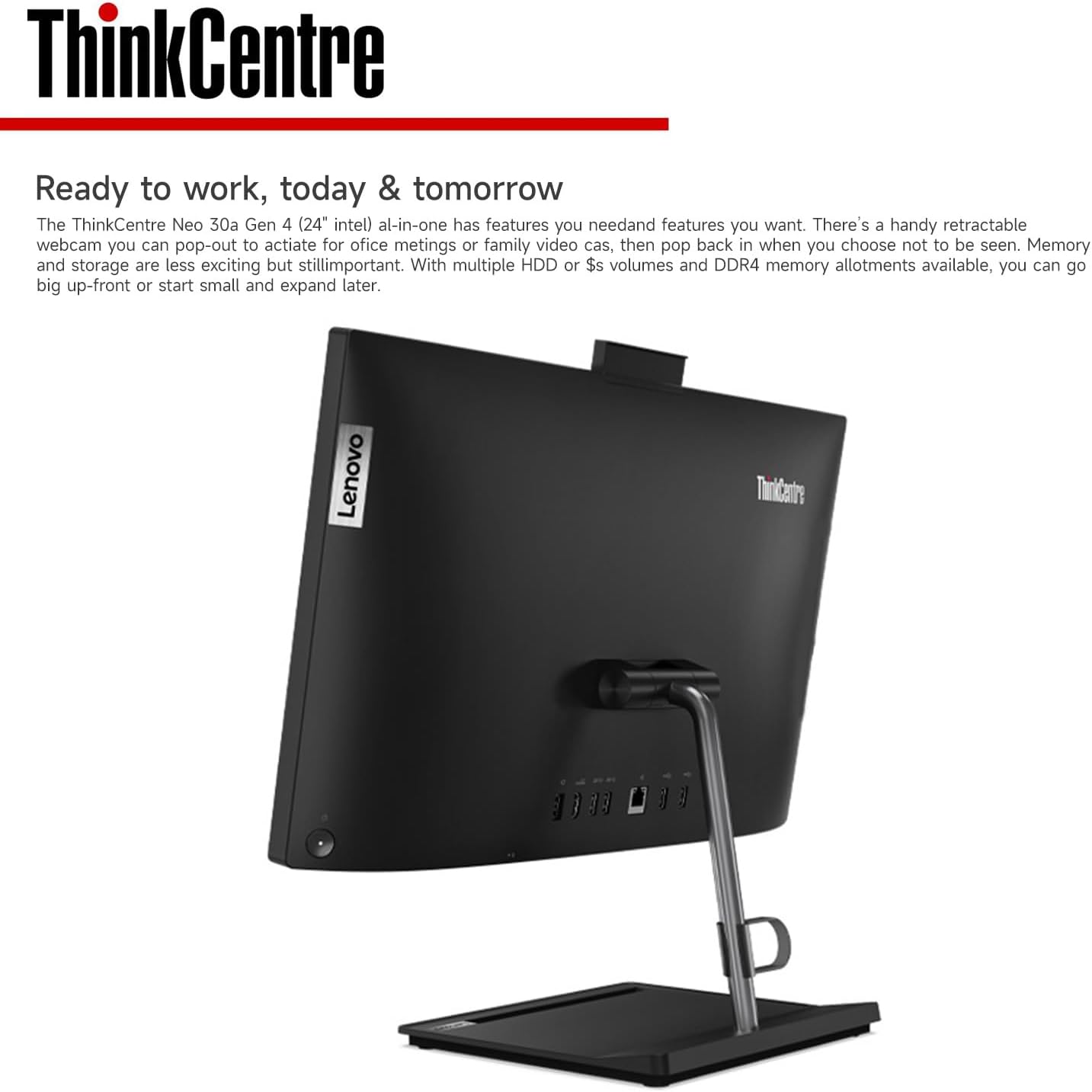 Lenovo ThinkCentre Neo 30a 23.8" AIO Desktop i5