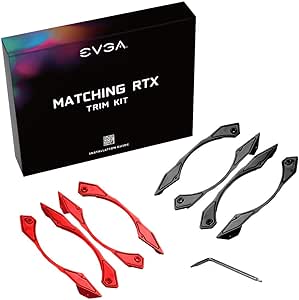 EVGA 20-Series Dual Fan Cards Red/Black Trim Kit — main product image