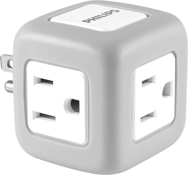 Philips SPP3002GR/37 3-Outlet Extender Surge Protector — main product image