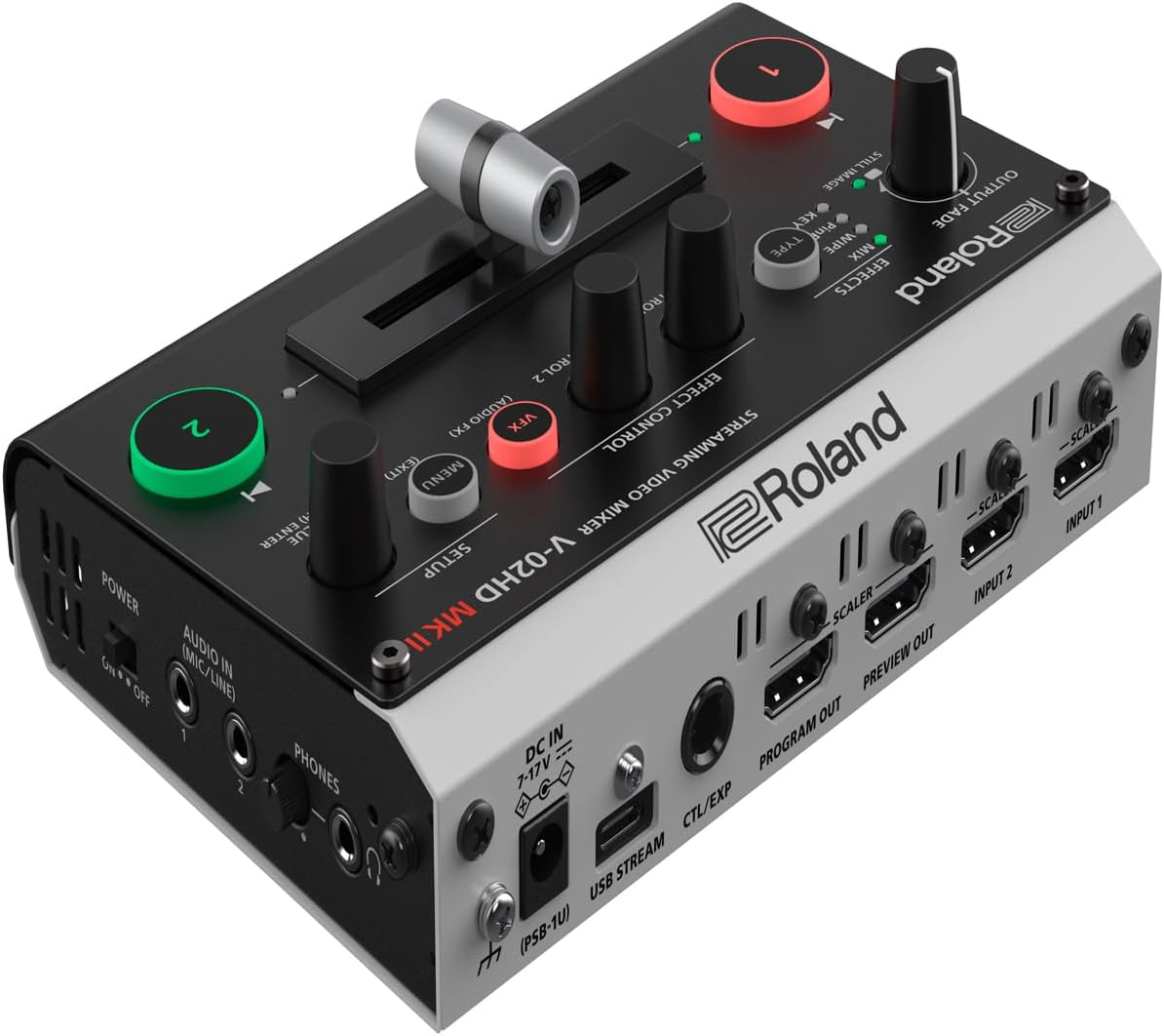 Roland V-02HD MK II Streaming Video Mixer Two-Camera Solution