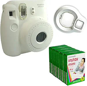 Fujifilm Instax Mini 8 White Instant Camera 50 Film Lens