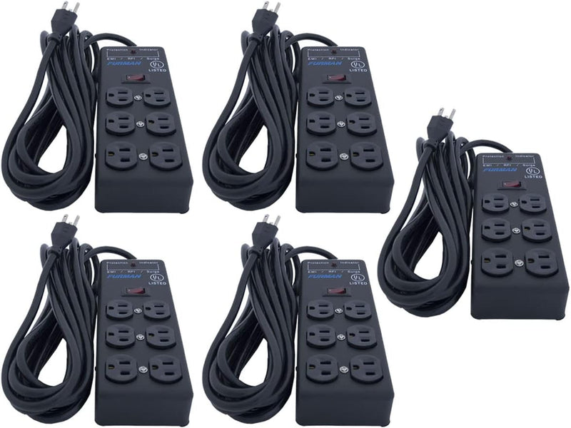 Furman SS6B 6-Outlet Surge Protector 5-Pack — main product image